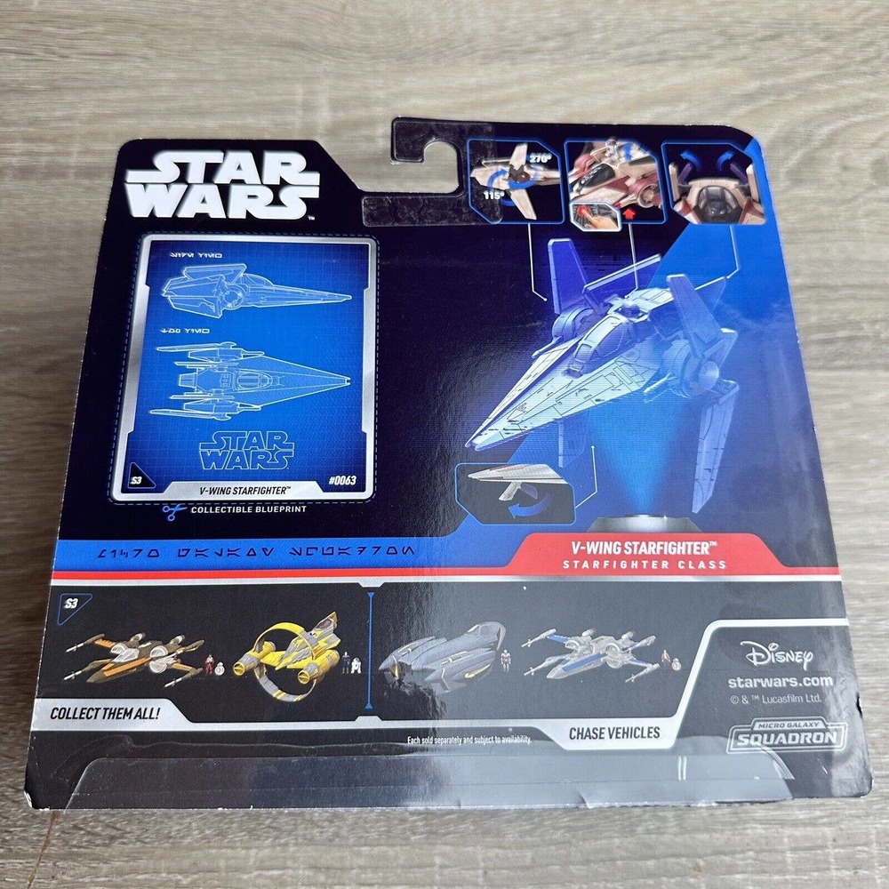 2023 Star Wars Jazwares Micro Galaxy Squadron Series 3 #0063 V-WING STARFIGHTER - Picture 4 of 6